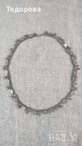 Масивно старинно колие,ръчно инкрустирано