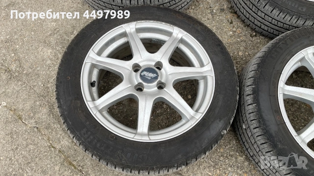 Лети джанти с гуми 15 PLW, снимка 5 - Гуми и джанти - 54261623