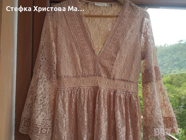 Дантелена рокля размер М , снимка 3 - Рокли - 54928649