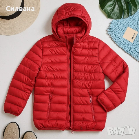 Леко капитонирано яке с качулка, снимка 5 - Якета - 53972355