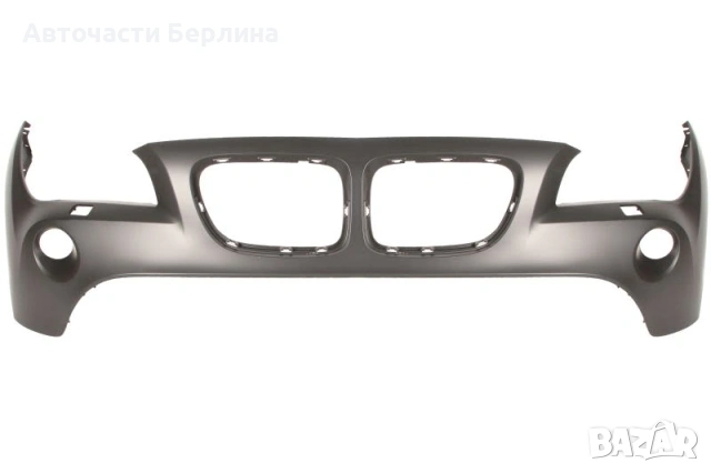 Предна броня с дюзи за фарове с отвори за халогени за BMW X1 BLIC