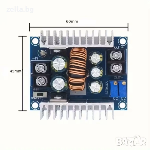 Регулируем DC-DC Step Down модул 20A 300W CC/CV, 6-40V към 1.2-36V 10445, снимка 4 - Друга електроника - 54703165