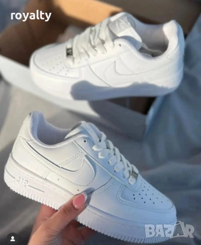 Nike Air Force 1 Нови Бели Унисекс Маратонки 36-44 Номер 