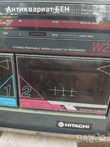 HITACHI W27E DOUBLE CASSETTE – 1985 г. , снимка 9 - Антикварни и старинни предмети - 54874517
