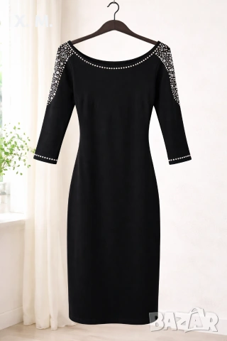 Рокля по тялото с камъни, снимка 2 - Рокли - 54352457