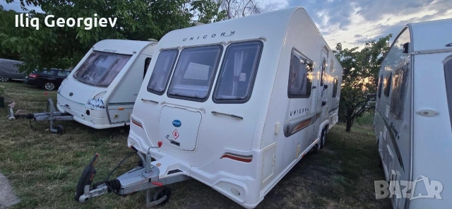 Каравана Bailey Unicorn-Alu-tech-bodyshell/КЛИМАТИК/TV/Голям хладилник/Душ кабина/Не гние/Като нова 