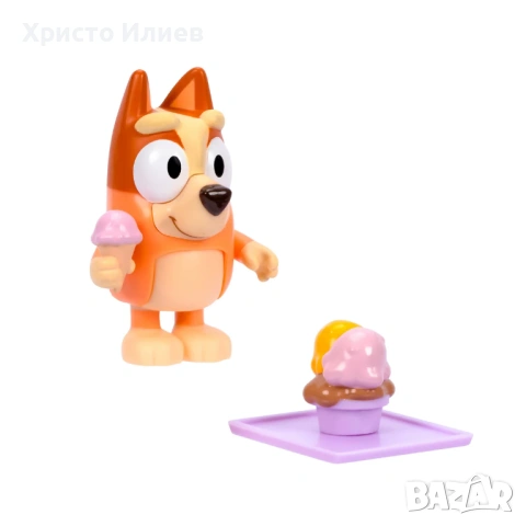 Bluey Блуи комплект фигурка с аксесоари Бинго със сладолед, снимка 2 - Фигурки - 54261336
