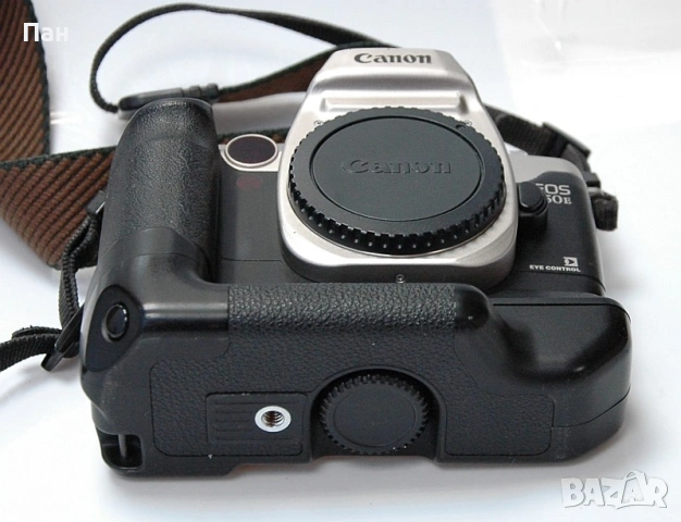 Фотоапарат Canon EOS 50E с грип за 4xAA батерии, снимка 3 - Фотоапарати - 54385712
