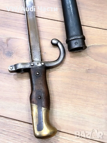 Френски щик нож байонет ГРА GRASS M1874 Waffenfabrik Steyr 1885 гръцка поръчка, снимка 4 - Антикварни и старинни предмети - 54787239