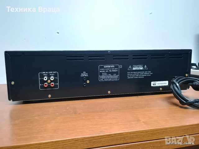Onkyo TA-RW211 двукасетъчен стерео дек. Като нов! , снимка 16 - Ресийвъри, усилватели, смесителни пултове - 54478174