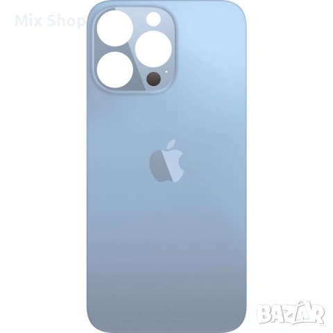 Нов заден капак за Apple iPhone 13 Pro, стъкло, Син