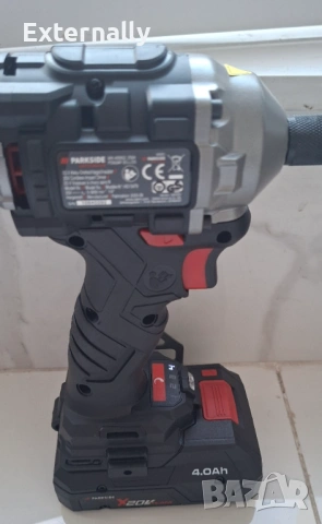 Ударен винтоверт Parkside Performance PDSSAP 20 Li D3 + Smart батерия + зарядно - гаранция, снимка 3 - Винтоверти - 54672029