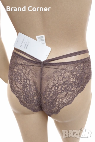 Hunkemöller дантелено долнище размер L в пепеляво лилав цвят, снимка 4 - Бельо - 54539112