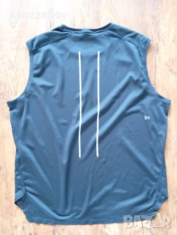 ASICS Men Black Solid LITE-SHOW SLEEVELESS Round Neck Running t-shirt - мъжки потник р-р XL, снимка 6 - Тениски - 55501317