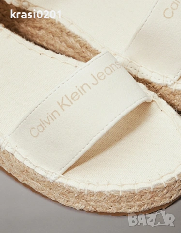 Calvin Klein Jeans Еспадрили Rope, оригинални сандали - 37, 38, 39, снимка 8 - Сандали - 54618424