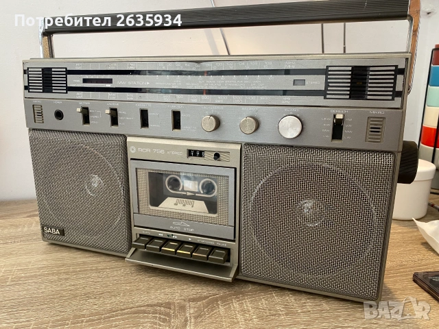 Радиокасетофон Saba RCR 756, снимка 3 - Радиокасетофони, транзистори - 55222720
