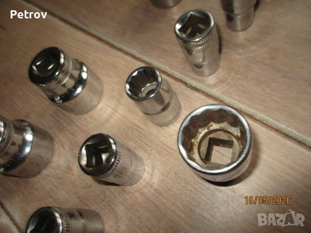 HEYCO - 50-12/50-00-7 - MADE IN GERMANY - 1/2" PROFI тресчотка, вложки 10-32mm, удължители -Нов Внос, снимка 4 - Гедорета - 54664216