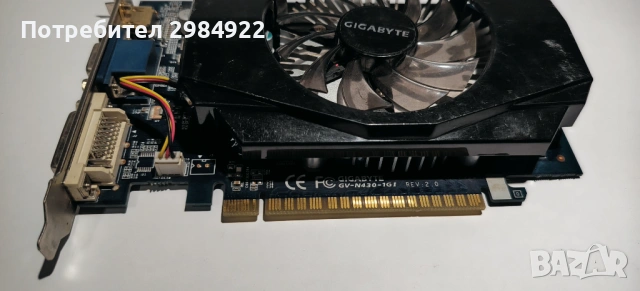 NVIDIA GeForce GT 430 (GV-N430-1GI), снимка 2 - Видеокарти - 54722931