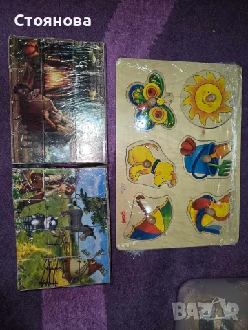 ЛОТ дървени игри, пъзели всичко от снимките 150€,  при интерес може отстъпка, снимка 11 - Игри и пъзели - 55548438