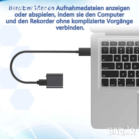 Мини диктофон STTWUNAKE 16GB с магнит, гласова активация и шумопотискане, снимка 6 - Други - 54930796