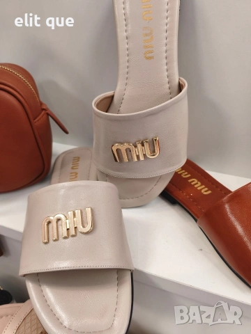 дамски чехли miu miu prada , снимка 3 - Чехли - 55185437