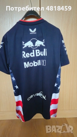 Red Bull F1 USGP Castore тениска, снимка 3 - Тениски - 54891215