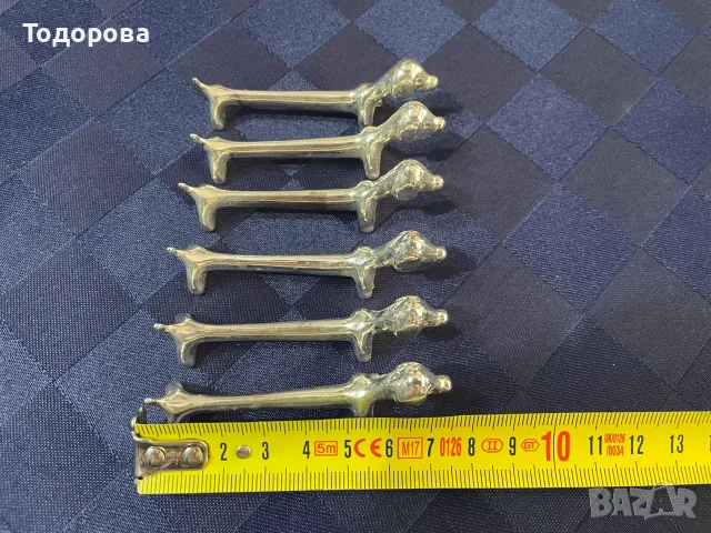 Комплект посребрени френски поставки за прибори за хранене - 6 броя, снимка 4 - Прибори за хранене, готвене и сервиране - 55678769