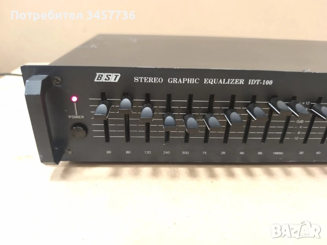 Еквалайзер BST IDT-100 STEREO GRAPHIC EQUALIZER 2X10 бандов , снимка 3 - Ресийвъри, усилватели, смесителни пултове - 55119064