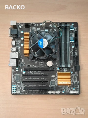 Комплект дъно и процесор с охлаждане i5 4460
