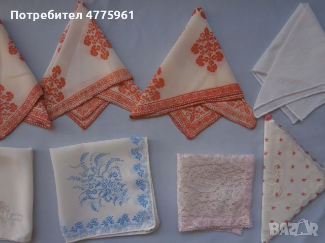 Дамски коринени кърпички нови, снимка 3 - Други - 55223345