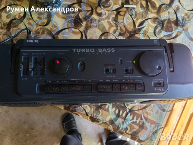 Philips AW 7502 Turbo Bass - касетофона не работи , снимка 2 - Радиокасетофони, транзистори - 54687101