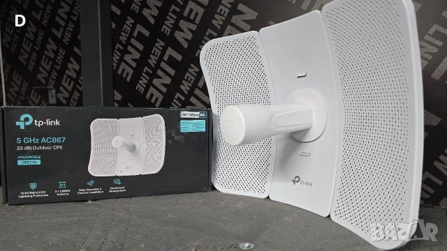 Антена TP-Link CPE710, 23 dBi, 5GHz(867Mbps) , снимка 4 - Рутери - 54842694