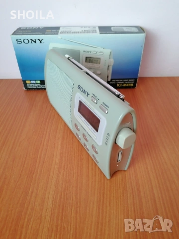 Sony icf-m410l, снимка 3 - Радиокасетофони, транзистори - 54399137