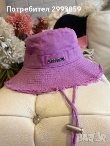 шапка JACQUEMUS Le Bob Artichaut bucket hat, снимка 4 - Шапки - 54750070