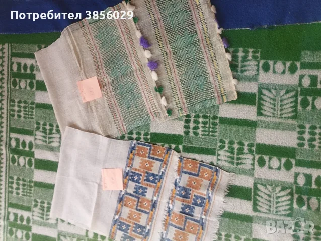 тъкани месали от баба ми,месали,пешкири,салфетки,носни кърпички, снимка 2 - Колекции - 55500267