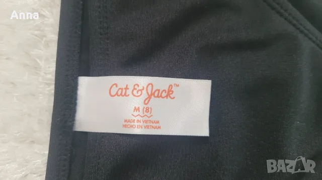 Детски бански Cat & Jack – черен бански от две части – размер 8 години, снимка 4 - Детско бельо и бански  - 55328121