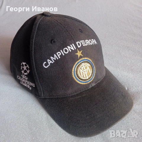 INTER MILANO 22.05.2010+ПОДАРЪК Тениска UEFA CL FINAL MADRID TRIPLETE OSFA baseball cap шапка Интер, снимка 2 - Фен артикули - 55249210