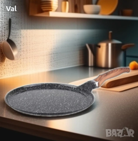Тиган за палачинки Goldmann GM-1124, 24/28см., Лят алуминий, Керам. покр., Индукция, снимка 5 - Други - 54999101