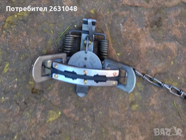 Живоловен стъпков капан гумиран вълчи капан, снимка 2 - Други стоки за животни - 54967277