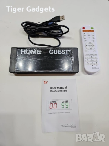 Електронно табло за резултати GI4D-1.5 LED Scoreboard V30L-4Bat с дистанционно управление, снимка 5 - Друга електроника - 54838324