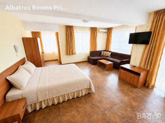 Стаи Albatros Rooms Primorsko / НА 5 мин от Южен плаж / ТОП ЛОКАЦИЯ