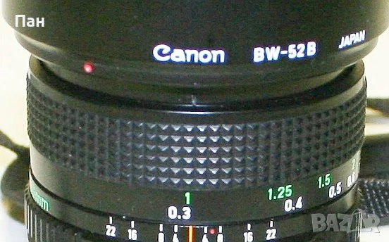 Фотоапарат с лента Canon AV-1 с обектив Canon FD 28mm F2.8, снимка 5 - Фотоапарати - 55595206