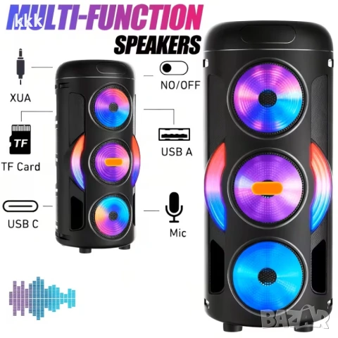 Bluetooth високоговорител, снимка 3 - Bluetooth тонколони - 54640287