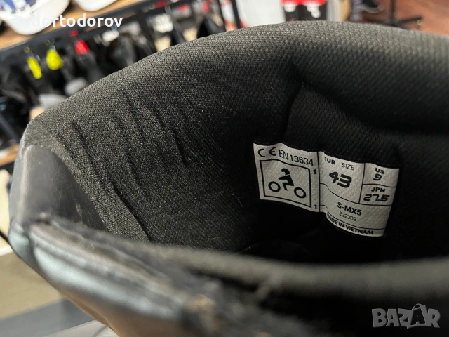 Mото Ботуши ALPINESTARS SMX-5 BLACK,номер 43 оригинални,много запазени,цена 99.90EUR, снимка 7 - Аксесоари и консумативи - 55019219