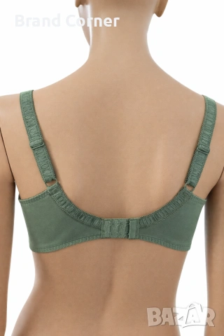 Hunkemöller дамски сутиен 80E в зелено с флорална бродерия, снимка 4 - Бельо - 54551346