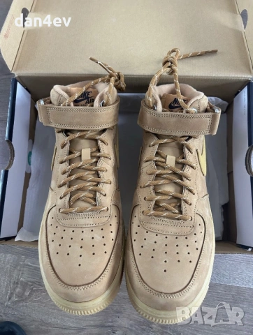 Nike Air Force 1 Mid '07 'Flax', снимка 8 - Маратонки - 54197016