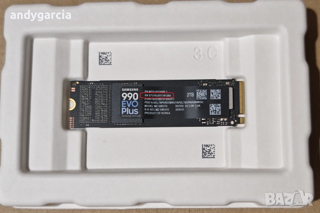 2TB SSD SAMSUNG 990 EVO Plus PCIe 4.0 M.2 Type 2280, ЧИСТО НОВ ДИСК за лаптоп или настолен, снимка 8 - Твърди дискове - 55146780