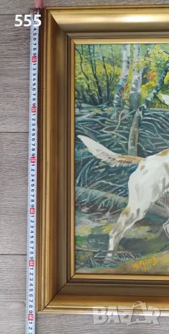 Картина масло - Hj. Frisch - Скандинавски художник, снимка 6 - Картини - 55348180