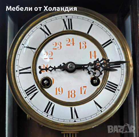 старинен немски стенен часовник, снимка 8 - Антикварни и старинни предмети - 54835460
