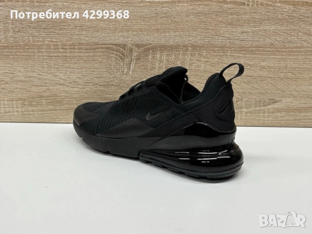 Дамски маратонки Nike Air Max 270 Triple Black sneakers, снимка 5 - Маратонки - 54497306